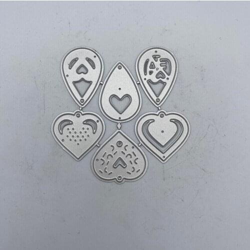 METAL CUTTING DIES Water Drop Heart Symbol Stencil Scrapbooking Photo Album Card Paper Embossing Craft DIY