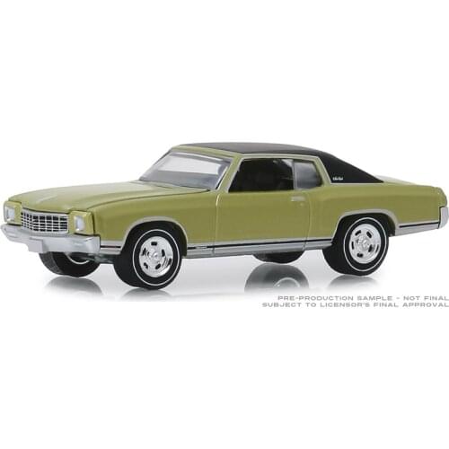 GreenLight 1:64 1971 Chevrolet Monte Carlo SS 454 Alloy model car Metal toys for childen kids diecast gift