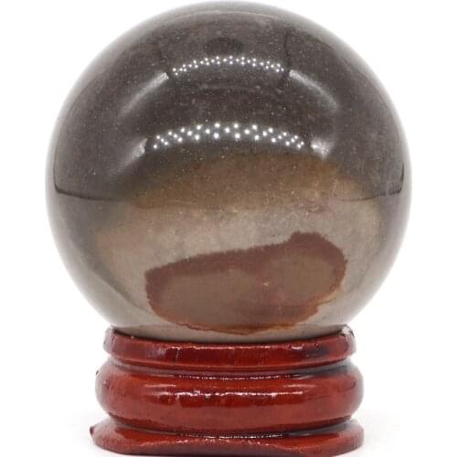 Natural Desert Jasper Ball Natural Mineral Quartz Sphere Hand Massage Crystal Ball Healing Feng Shui Home Decor Accessory 40mm