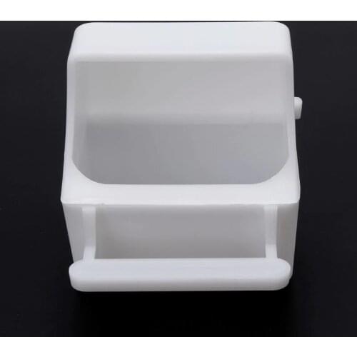 2021 New Bird Feeder Anti Splash Feeding Bowl Box Splash Proof Cage Parrot Pigeon Budgie Equipment Plastic Drink Water