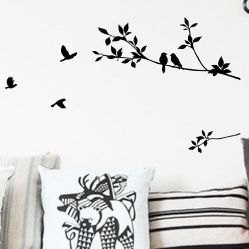 New Arrival Family Tree Bird DIY Decal Paper Art Wall Sticker Home Nursery Room Decor