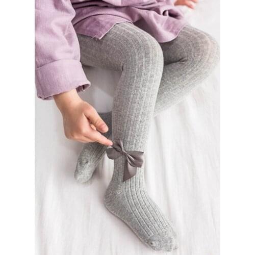 Autumn Children Cotton Tights Baby Girl Pantyhose Kid Knitted Collant Tights Soft Infant Clothing Warm Pants 1-5Y