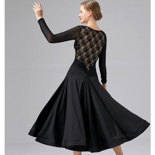 Waltz dance dresses standard ballroom dress women Red tango dress for ballroom dancing waltz dress lace long dress dance wear