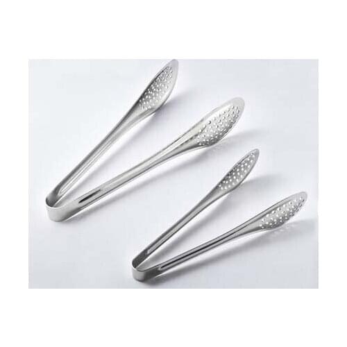 Full stainless steel cookware set food clip bread bbq tong