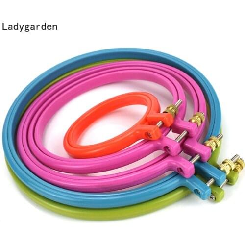 3/4/5/6/7/8/9/10in Embroidery Hoops Embroidered Stretch Tool Sewing Accessories Embroidered Hoop Circles Embroidery Frame Ring