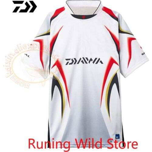 2022 DAWA Large Size Fishing Shirt Quick Dry Cycling Hiking Jersey Outdoor Summer Fishing Shirt Short Sleeve