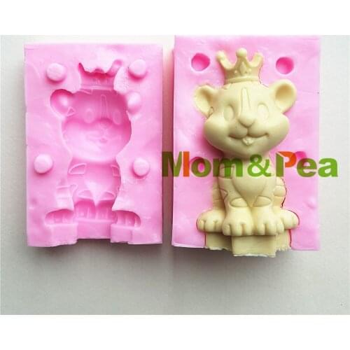 Mom&Pea MPA1666 King TigerShaped Silicone Mold Cake Decoration Fondant Cake 3D Mold Food Grade