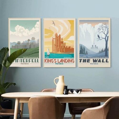 Moon of my life Game Print Vintage Art Painting Travel Movie Retro Posters Landscape Posters Wall Art Picture Home Decoration