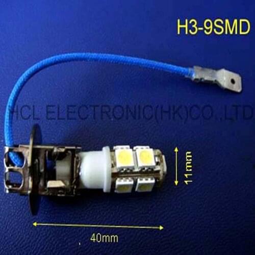 High quality 5050 12Vdc H3 car led fog lamps,led car H3 fog lights,12V H3 automotive led lights free shipping 2pcs/lot