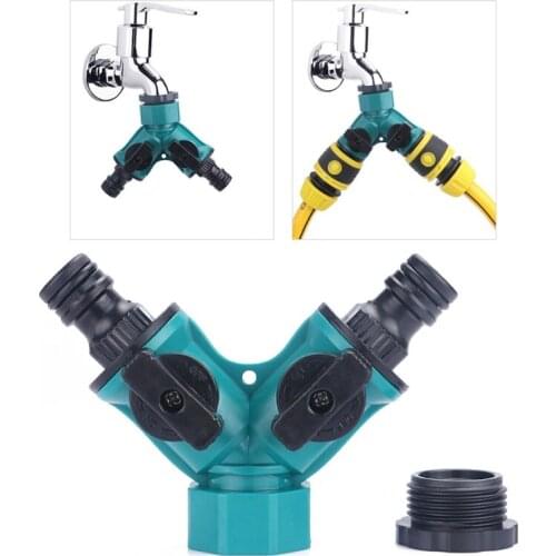 Irrigation Y Shape Tap Connector Garden Hose Adapter Splitter Garden Watering Irrigation System Tool Quick Coupling Drip 425C