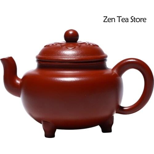 Yixing Raw Ore DaHongPao Zisha Teapots Hand Made Purple Mud Health Beauty Kettles Tea Pot Ball Hole Filter Tea Set Gift for Home