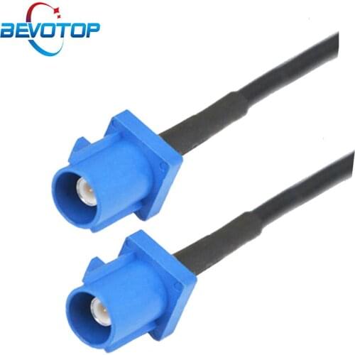 1PCS FAKRA Connector C Type Male to Male RG174 RF Coaxial Pigtail Auto Navigation Car GPS Antenna Extension Cable 0.3M 0.5M 1M