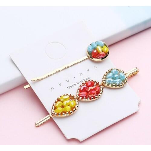 2Pcs/Set Fashion Acrylic Hair Clip For Women Girls Elegant Beauty Styling Barrette Stick Hairpin Hair Styling Accessories 138106