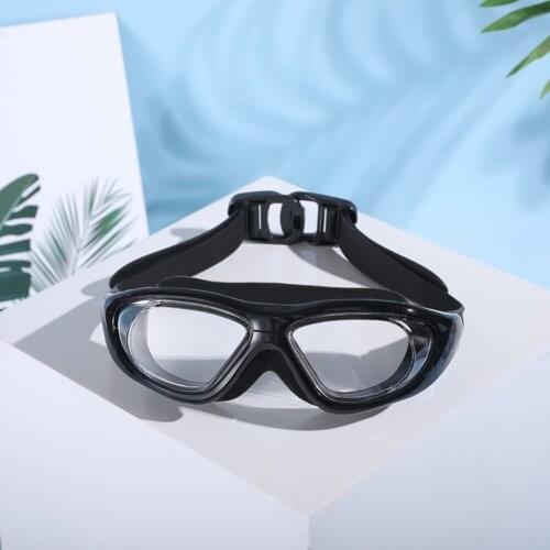 2021 Adjustable Swimming Goggles UV Waterproof Anti fog Eyewear Adult Summer Water Sports Swimming Diving Glasses with Earplug