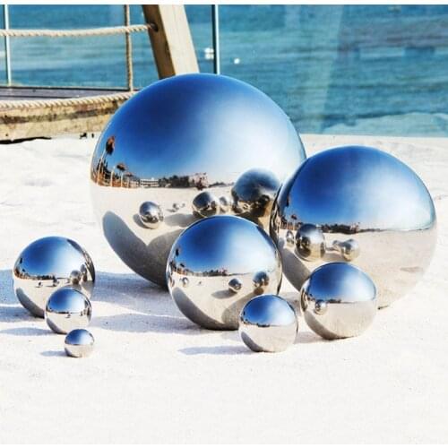 5 Pcs Stainless Steel Gazing Balls Mirror Polished Hollow Ball Reflective Garden Sphere Floating Pond Balls Globe