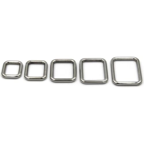 Stainless Seamless Rectangle Loop Bag Lanyard&Leash Fasten Holder