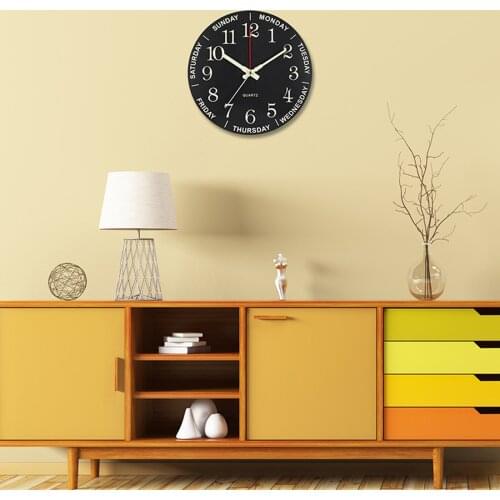 Large Luminous Wall Clock Glow In The Dark Non-ticking Quartz Elderly Decor