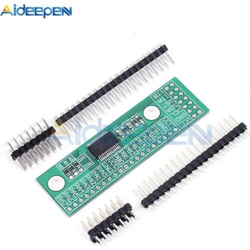 DC 3V-5.5V MCP23017 I2C Interface 16bit I/O Extension Module Pin Board IIC to GIPO Converter 25mA1 Drive For Arduino And C51