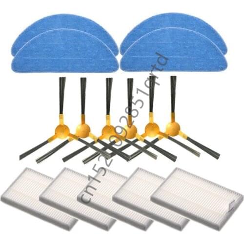 For Proscenic 800T Proscenic 820P 830P Mop Cloths Hepa Filter Side Brushes Cleaning Mop Vacuum Cleaner Spare Parts Repalcement