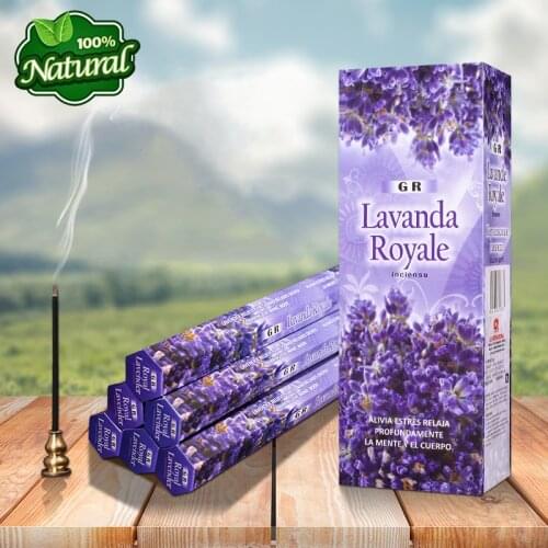 GR Lavender Flavor Aroma India Incense Sticks,Aromatic Indoor Fragrance Home Living,Relaxing,Stress Relief,Meditation,Refresh
