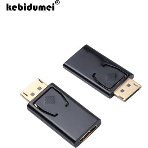 Kebidumei Displayport DP Display Port To HDMI Connector Converter Adapter For NVIDIA AMD PC Notebook Laptop Monitor HD HDTV