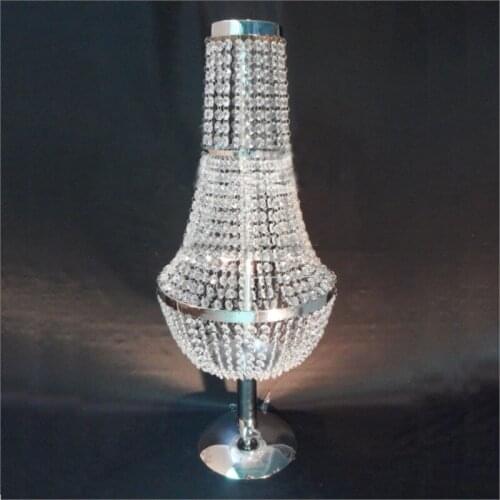 Wedding Crystal Flower Stand Table Centerpiece 98cm Tall Wedding Props