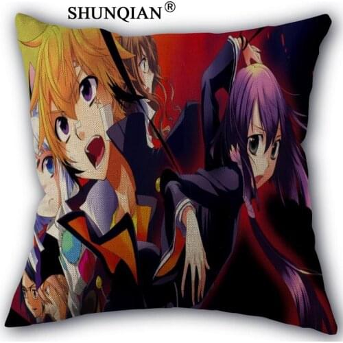 Custom tokyo ravens pillowcase Custom Cotton Linen Throw Pillow Cover Pillowcase Customize 45x45cm one side