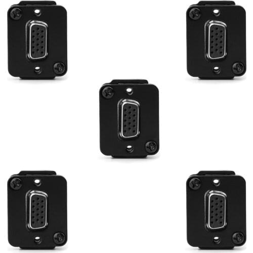 5 Pcs VGA D series Panel-Mount Connector | D-VGA-A-B VGA Pass Through Connector