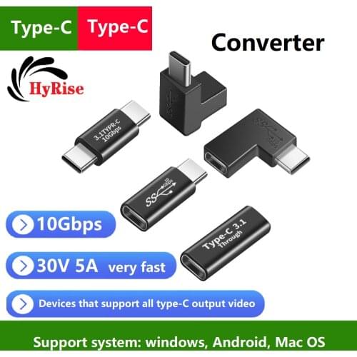 Type C to Type C Converter Male to Male USB TypeC Adapter