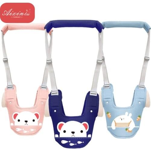 Cartoon Print Baby Walking Learning Belt Stand Up Leashes Strap Wings Toddler Multi-functional Walker Harness Backpack Leashes
