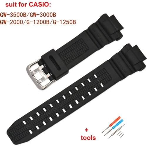 Watch band for Casio strap g-shock resin strap GW-3500B/GW-3000B/GW-2000/G-1200B/G-1250B watch accessories strap