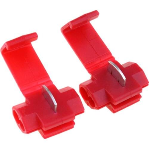 Connector New 10pcs 20pcs Red Scotch Lock Quick Splice 16-22awg Wire Connectors Terminals Crimp Electrical Excellent Quality