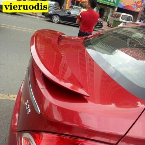 For Peugeot 508 301 207 307 Spoiler ABS Plastic Car Rear Wing Trunk Spoiler Sport Black/white 2012-2016