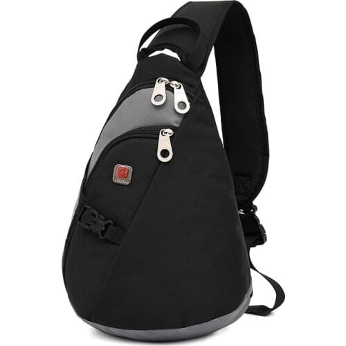 Fashion Crossbody Bags For Men 2020 Solid Color Multifunction Chest Bag High Quality Polyester Messenger Bag Hombre Bandolera