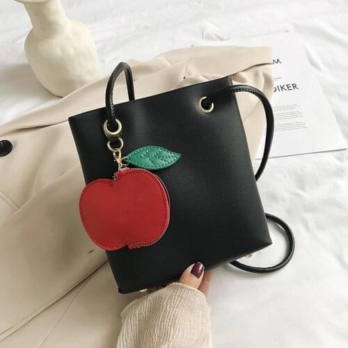 2020 Summer New Soft PU Leather Handbag Women Bucket Bags Square Messenger Shoulder Bag Fashion Leisure Female Crossbody Bags