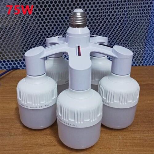 E27 Thread LED Bulb Multi-joint Plug 15W 20W 25W 45W 60W 75W Light Bulb for Cross Adapter Converter Lighting Accessories B5339