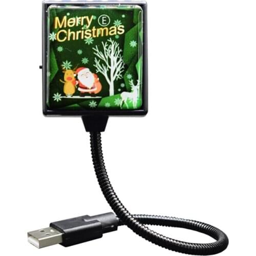 USB Car Interior Roof Atmosphere Christmas Lamp LED Projector Star Night Light 1XCF