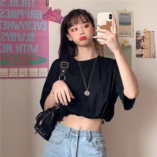 Woman Tshirts Summer Short-Sleeved T-shirt Womens Short Loose Top Tops Mujer Camisetas