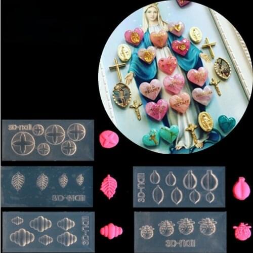 1pcs UV Resin Jewelry Liquid Silicone Mold Beetles Leaves Beads Resin Charms Molds for DIY Decorate Making Jewelry