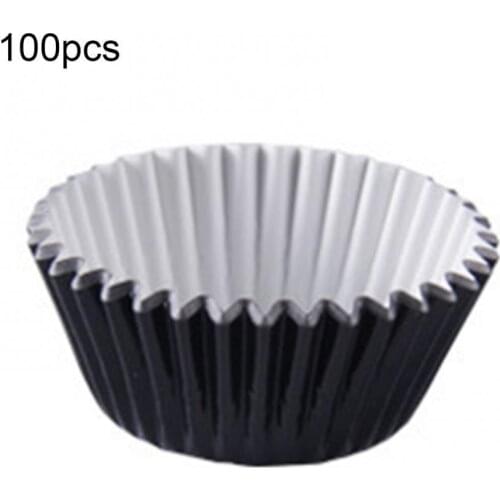 100pcs/set silicone cake mold round muffin cupcake baking mold kitchen cooking baking pan maker DIY cake decoration tool