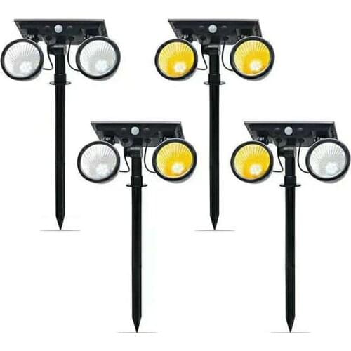 14 LED Solar Garden Light Outdoor Waterproof Lawn Light for Home Driveway Walkway Warm/White Lamp Human Body Sensor Switch