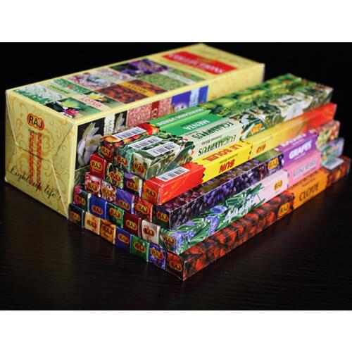 25 In 1 Indian Incense Sticks Mixed Smells Stick Incenses White Sage Rosemary Bulk Sandalwood Incenses 200pcs/lot Indian Incense