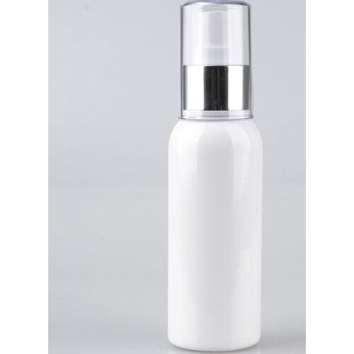 300pcs Portable 100ML Refillable Bottle Water Plastic Pressed Pump Spray Bottle Liquid Container Mini Travel Refillable Bottles