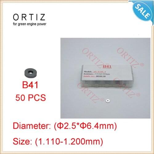 50 piece Size 1.110-1.200mm injection shim B41 common rail injector shims Diameter 2.5mm and 6.4 mm hot