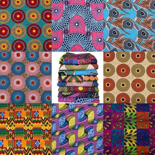 8PCS Personality Pattern Wax Cloth Patchwork Cotton Fabric DIY Handmade Craft Sewing Garment Home Textile Accessories