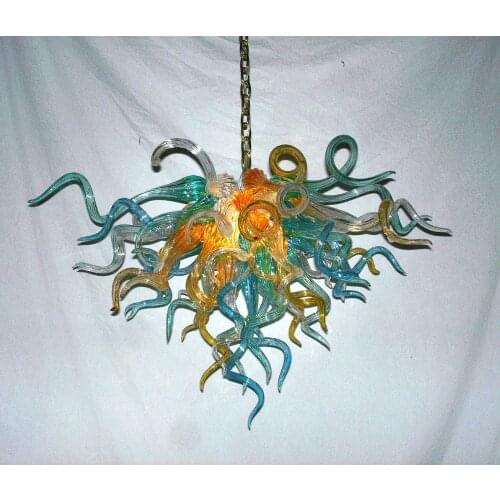 AC 110/120/220/240V Luxury Splendid Art Chandeliers LED Bulbs Colorful Hand Blown Murano Glass for Dining Room