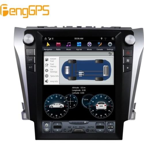1 din car radio navigation for Toyota Camry Aurion 2012- 2016 DSP 12.1" Vertical Screen Tesla style Multimedia HD touch