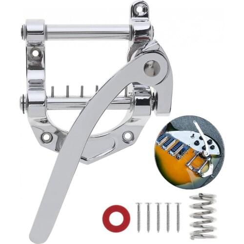 Guitar Vibrato Tailpiece Tremolo Flat Top Body Tremolo Unit Vibrato Bridge Fit for Tele / SG / LP / ETC Electric Guitar