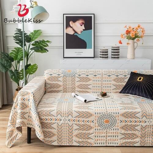Bubble Kiss Bohemian Geometric Mandala L Shape Sofa Cover Tapestry Throw Towel Bedding Sheet Adults Kids Home Travel Couch Cover