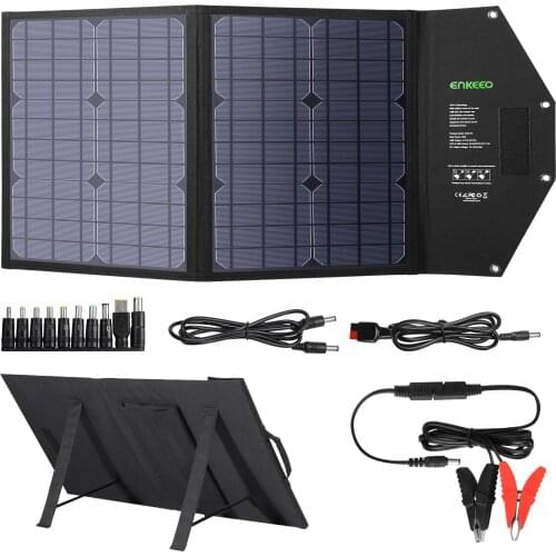 ENKEEO 50W solar chargerle solar panel Monocrystalline Solar Cell Flexible for Car/Yacht/Steamship